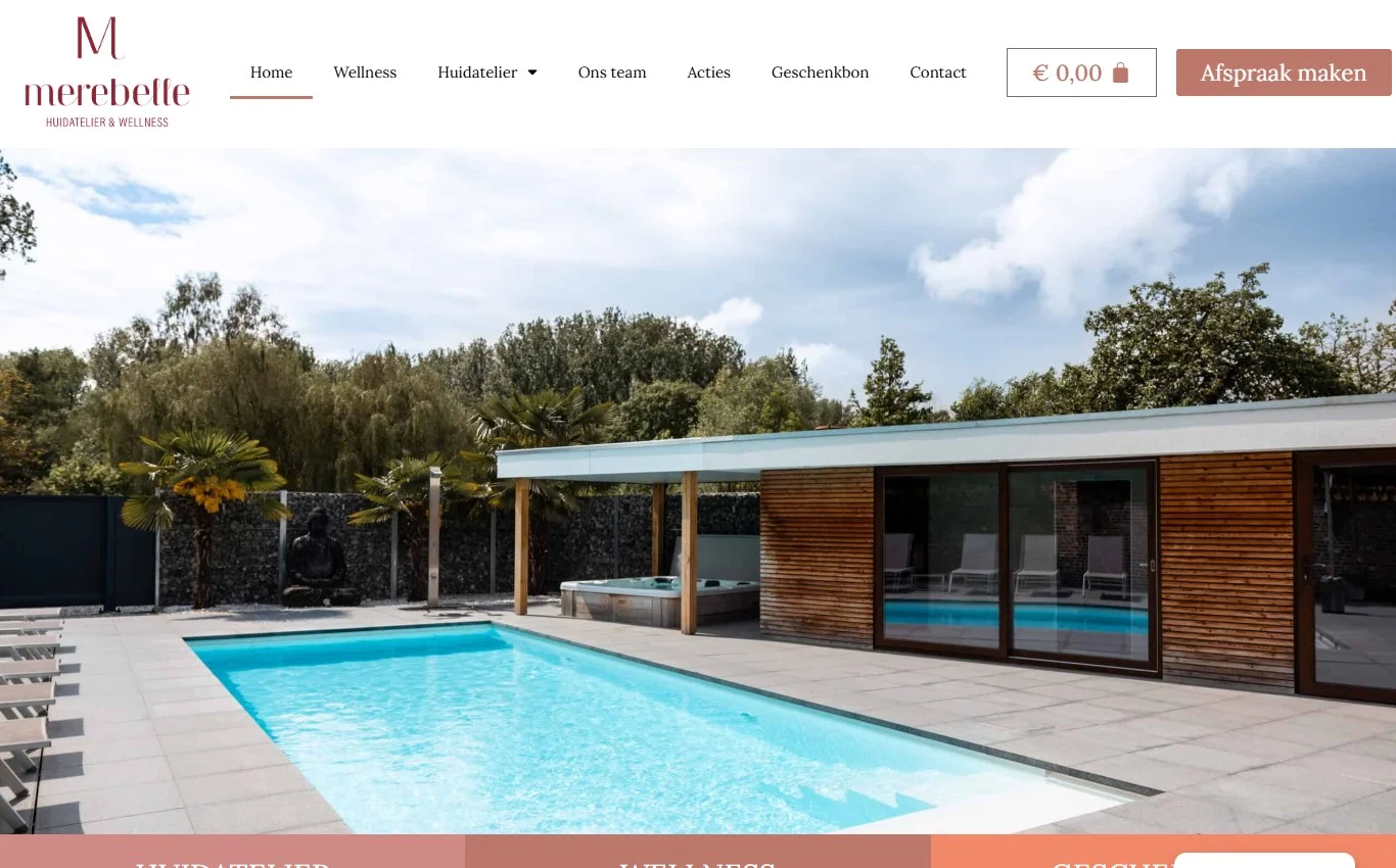 Websiteproject voor Merebelle